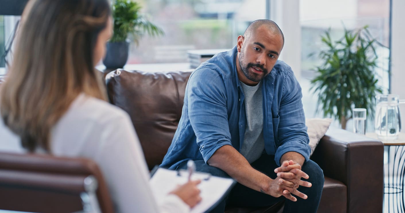 Doctor giving patient an overview of trd treatment options